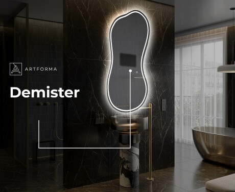 Espelho de Banheiro com LED em Formato Irregular K223 #8