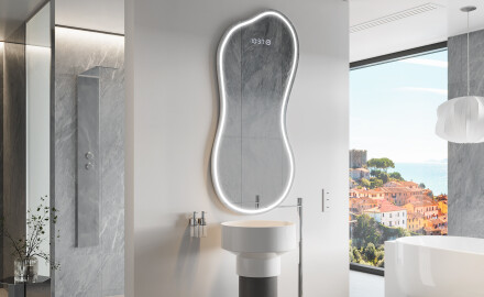 Espelho de Banheiro com LED em Formato Irregular K223