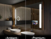 Espelho com iluminação LED L02 para casa de banho