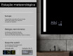 Espelho com iluminação LED L02 para casa de banho #5