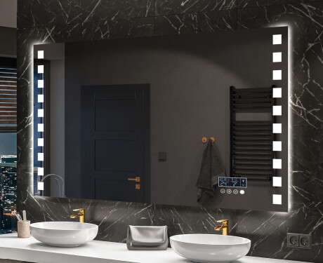 Espelho com iluminação LED L03 para casa de banho #10