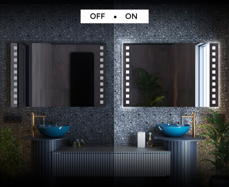 Espelho com iluminação LED L03 para casa de banho #3