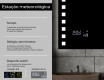Espelho com iluminação LED L03 para casa de banho #5