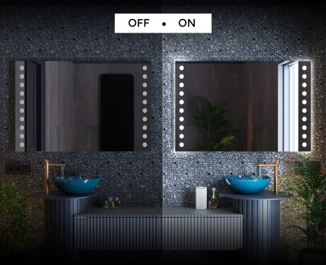 Espelho com iluminação LED L06 para casa de banho #3