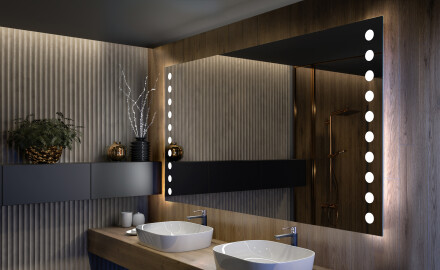 Espelho com iluminação LED L06 para casa de banho