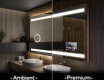 Espelho com iluminação LED L09 para casa de banho #1