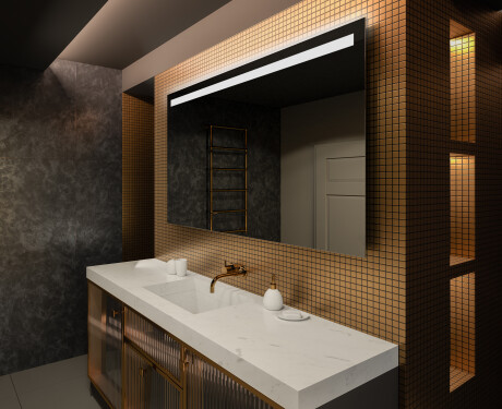 Espelho com iluminação LED L12 para casa de banho