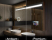 Espelho com iluminação LED L12 para casa de banho #1