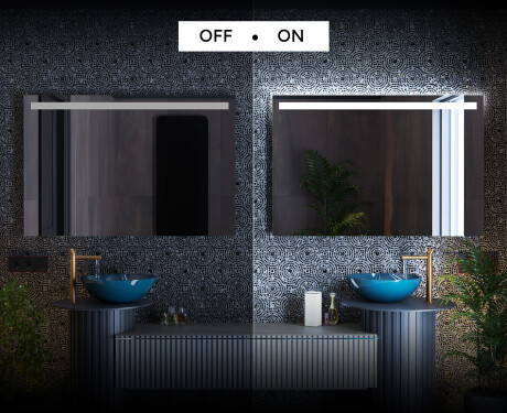 Espelho com iluminação LED L12 para casa de banho #3