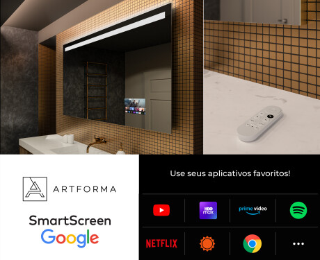 Espelho com iluminação LED L12 para casa de banho #4