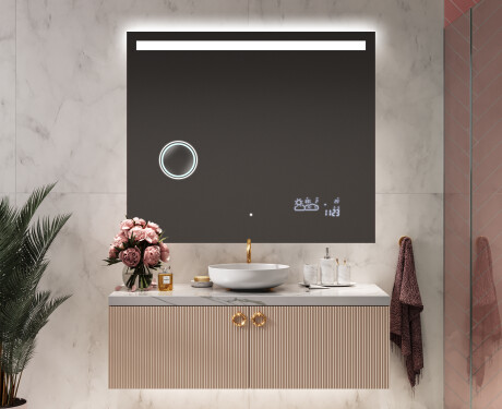 Espelho com iluminação LED L12 para casa de banho #9