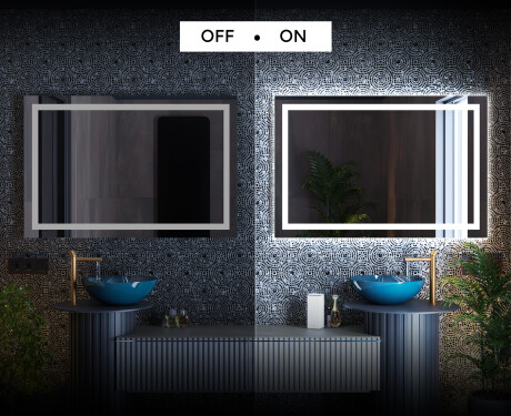 Espelho com iluminação LED L15 para casa de banho #3