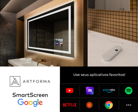 Espelho com iluminação LED L15 para casa de banho #4