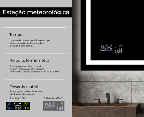 Espelho com iluminação LED L15 para casa de banho #5