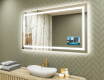 Espelho com iluminação LED L15 para casa de banho 120x80cm - SmartScreen, DualColor