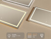 Espelho com iluminação LED L15 para casa de banho 120x80cm - SmartScreen, DualColor, Desembaciador #5