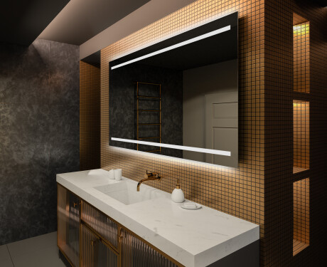 Espelho com iluminação LED L23 para casa de banho