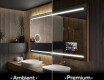 Espelho com iluminação LED L23 para casa de banho