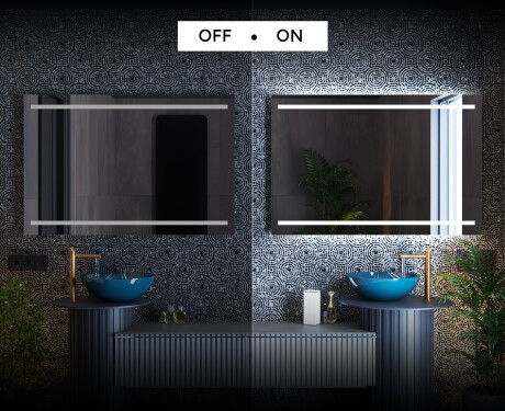 Espelho com iluminação LED L23 para casa de banho #3