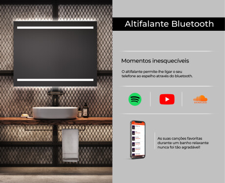 Espelho com iluminação LED L23 para casa de banho #6