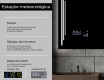 Espelho com iluminação LED L27 para casa de banho #5