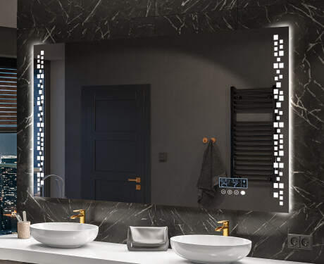 Espelho com iluminação LED L38 para casa de banho #10