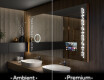 Espelho com iluminação LED L38 para casa de banho #1