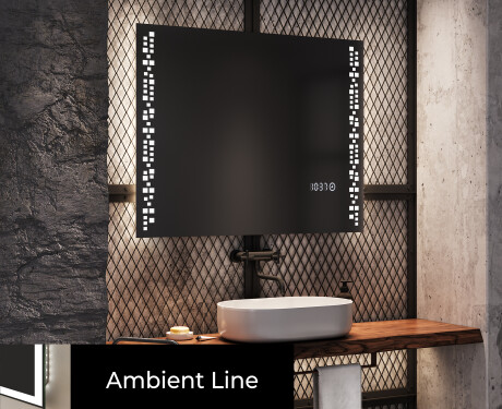 Espelho Casa de Banho com Luz LED Ø60x4cm Espelho Redondo com Interruptor  Tátil 3 Luzes Ajustáveis Visualização de Temperatura e Hora Função de  Memória Estrutura de Alumínio Dourado