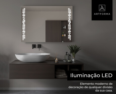 Espelho com iluminação LED L38 para casa de banho #6