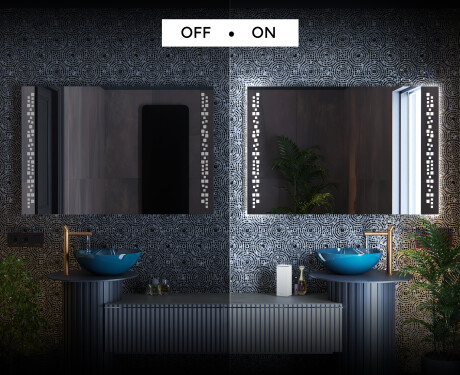 Espelho com iluminação LED L38 para casa de banho #3