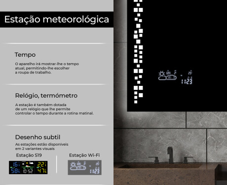 Espelho com iluminação LED L38 para casa de banho #5