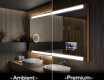 Espelho com iluminação LED L47 para casa de banho #1