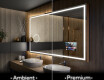 Espelho com iluminação LED L49 para casa de banho