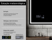 Espelho com iluminação LED L49 para casa de banho #5