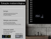 Espelho com iluminação LED L55 para casa de banho #5