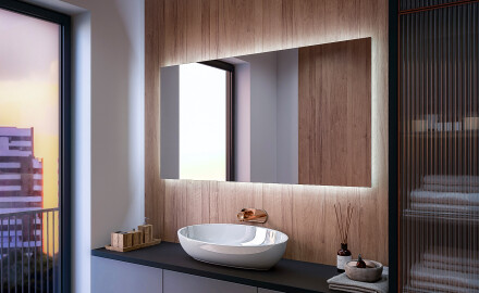 Espelho com iluminação LED L58 para casa de banho