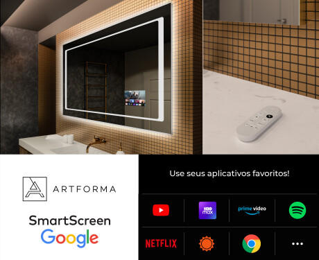 Espelho com iluminação LED L61 para casa de banho #4