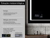 Espelho com iluminação LED L61 para casa de banho #5