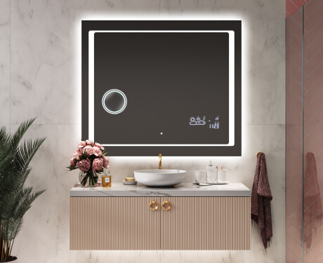 Espelho com iluminação LED L61 para casa de banho #9