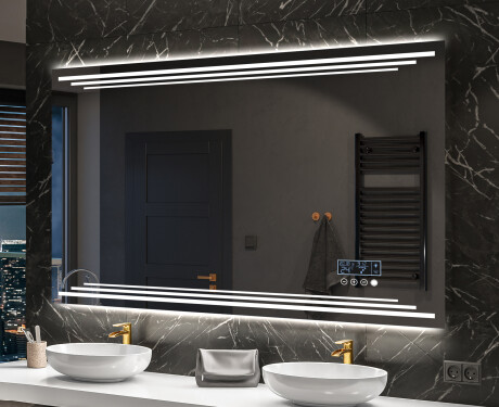 Espelho com iluminação LED L75 para casa de banho #10