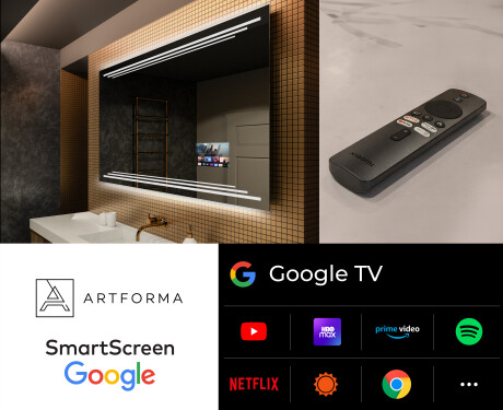 Espelho com iluminação LED L75 para casa de banho #5