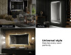 Espelho com iluminação LED L77 para casa de banho #10