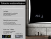 Espelho com iluminação LED L77 para casa de banho #5