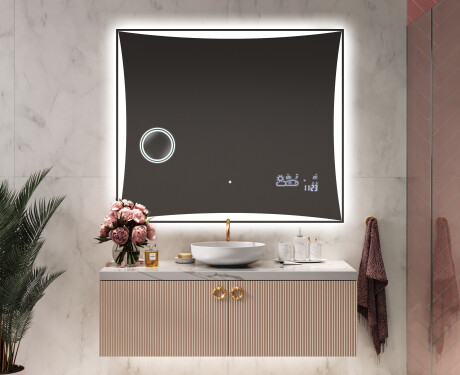Espelho com iluminação LED L77 para casa de banho #9
