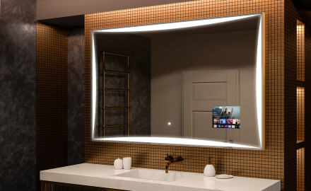 Espelho com iluminação LED L77 para casa de banho