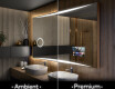 Espelho com iluminação LED L78 para casa de banho #1