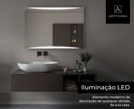 Espelho com iluminação LED L78 para casa de banho #6