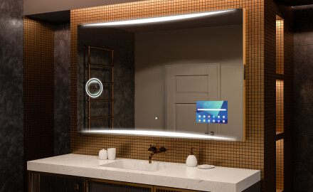 Espelho com iluminação LED L78 para casa de banho