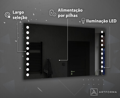 Espelho LED a pilhas L06 #4
