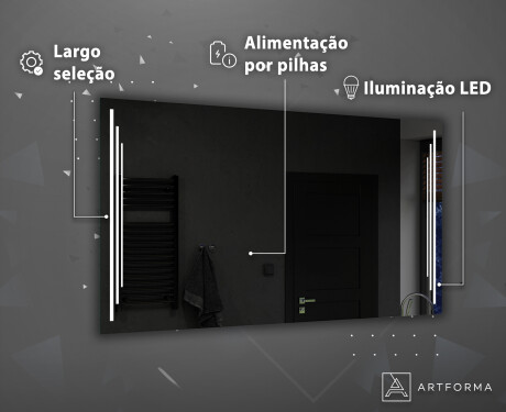 Espelho LED a pilhas L27 #4